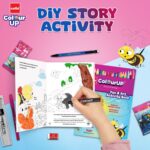 Cello ColourUp Celebration Kit | Colour Set for Kids with Crayons, Sketch Pens, Coloured Pens & Activity Book | Perfect for Kids Gifting & New Year Gift - Image 4
