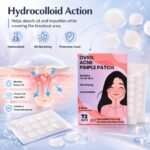 OVIOL Acne Pimple Patch for Face (72 dots) | Waterproof Patches for Active Acne | Absorbs Pimple Overnight and Reduces Excess Oil | Facial Patches with 100% Hydrocolloid (72 PATCHES) - Image 4
