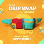 AIVIN Drip Snap Pouch Bag for Men & Women | Multi-Color Waist Pack & Crossbody Sling Bag | Adjustable Strap | Zippered Travel & Everyday Utility Bag - Image 3