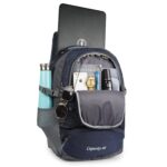 Half Moon Extra Large Size 55L Travelling Laptop Bag | Rucksack Trekking Backpack Men Women Luggage Pack | Travel Tracking Hiking Bags for Man Woman Boys Girls with Laptop Compartment (Navy Blue) - Image 4