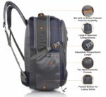 Half Moon Extra Large Size 55L Travelling Laptop Bag | Rucksack Trekking Backpack Men Women Luggage Pack | Travel Tracking Hiking Bags for Man Woman Boys Girls with Laptop Compartment (Navy Blue) - Image 5