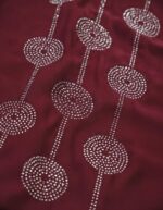 Women Firdous Fabric Embellished Abaya | Stone Work Design | Long Sleeve | Without Dupatta - Image 7