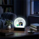 car Dashboard Decoration Items | Home Decoration Items for Living Room | MAHOUR Creation USB MAKKA Madina Alhamdulillah Design with Kaaba | LED LAMP for CAR/Office/Desktop/Gifting (10.5 CM White) - Image 5