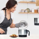 SOLARA Electric Kettle Multipurpose 1.5 Litre, 600 Watts, Stainless Steel Body with Glass Lid, 3 Boiling Modes, for Hot Water, Milk, Tea, Coffee, Cooking Oats, Noodles, Soup, Egg Boiler Machine-Black - Image 8