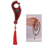 Digital Tasbih Counter Roller Counter Muslim Tasbih Rotating Tally Islamic Prayer Beads Plastic Finger Mala Mantra Jap Islamic Tasbih Bead Finger Rotating Prayer Beads (Meroon) - Image 3