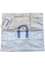 ZOOBERARY Portable Travel Prayer Mat/Sustainable/Travel Light/Pocket Size Premium Silver Salah Safri Water Proof Prayer Mat, Travelling Pocket Friendly Janamaz Pack of 1/ Polyester Rug - Image 4