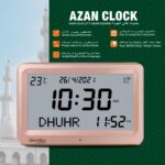 Azan Clock for USA-Automatic Worldwide Digital 8 Azan Prayer Sounds Islamic Wall and Desk Clock - Image 5