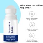 20% urea Cracked Heel Repair foot cream Roll On 50ml | For Dry & Cracked Heels | With 2% Lactic Acid, Olive Oil & Vitamin E | Helps Repair and Moisturise Cracked Heels Foot Cream Rol Easy Use |20% urea roll On 50ml (HEEL ROLL ON) - Image 4