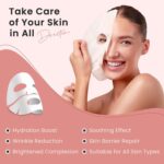 OVIOL Collagen Face Mask Pack of 4 Overnight Pack of 4 Deep Collagen Night Mask Korean Glass Skin Hydrogel Mask for Deep Hydration, Anti-Aging & Pore Minimizing | | Hyaluronic Acid, Niacinamide, Vitamin E (34g)(4 pack) - Image 3