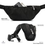 Elmira Sling Bag for Men & Women – Premium Reversible Polyester Waist Bag, Fanny Pack with 3 Zipper Compartments, Water-Resistant, Card & Key Holder, Adjustable Nylon Strap - Image 3
