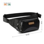 Elmira Sling Bag for Men & Women – Premium Reversible Polyester Waist Bag, Fanny Pack with 3 Zipper Compartments, Water-Resistant, Card & Key Holder, Adjustable Nylon Strap - Image 5