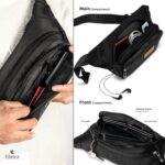 Elmira Sling Bag for Men & Women – Premium Reversible Polyester Waist Bag, Fanny Pack with 3 Zipper Compartments, Water-Resistant, Card & Key Holder, Adjustable Nylon Strap - Image 6