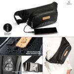 Elmira Sling Bag for Men & Women – Premium Reversible Polyester Waist Bag, Fanny Pack with 3 Zipper Compartments, Water-Resistant, Card & Key Holder, Adjustable Nylon Strap - Image 7