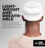 Tough Headwear Kufi Hat - Kufi Hats for Men Muslim, Turkish Kufi Cap, White Lattice, One Size - Image 4