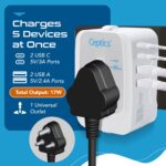 Ceptics Travel Adapter India to Europe, USA, UK, Australia, Africa, Chile, Italy, UAE & World Travel Plug Adapter, Safe Compact & Powerful USB Adapter (Universal Travel Adapter with Type C, 3-Pack) - Image 4