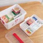 IMPEX First Aid Kit Box Lockable Medicine Storage Box Family Emergency Kit Cabinet Organizer with Detachable Tray and Handle Portable for Home Camping Travel Hiking - Image 6