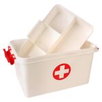 IMPEX First Aid Kit Box Lockable Medicine Storage Box Family Emergency Kit Cabinet Organizer with Detachable Tray and Handle Portable for Home Camping Travel Hiking - Image 9