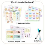 Curious Cub Montessori Busy Book | Toddler Busy Binder for 2-5 Years |Alphabet Books For Kids 2 Yrs|ABCD Book, Baby Quiet Book | 2 Yrs Kid Activity ... |Busy Binder for Toddlers (Math Busy Book) - Image 3