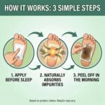 Foot patch (Pack of 4) Detox Foot Pads Bamboo Vinegar – Herbal Overnight Foot Detox Patch for Toxin Removal, Body Cleanse & Relaxation Deep Cleansing, Stress Relief & Better Sleep (1BOXES = 10Patches) (40)patch - Image 8