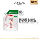 L’Oréal Paris Total Repair 5 Repairing Shampoo Refill Pouch With Keratin XS For Damaged Hair, 500ml - Image 3