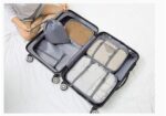 Travel Organizer Packing Cubes Set with Shoe Bag Space Saver Storage Pouches for Clothes, Laundry Cosmetics Lightweight Luggage - Image 3