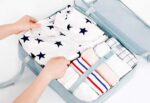 Travel Organizer Packing Cubes Set with Shoe Bag Space Saver Storage Pouches for Clothes, Laundry Cosmetics Lightweight Luggage - Image 5