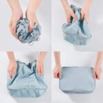 Travel Organizer Packing Cubes Set with Shoe Bag Space Saver Storage Pouches for Clothes, Laundry Cosmetics Lightweight Luggage - Image 6