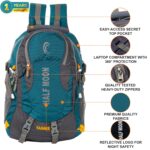 Half Moon 45L Hammer Waterproof Rucksack Bags for Men/Trekking Bags for Man | With 17.3" Laptop Compartment & Rain cover | For Trekking, Hiking, Travel Backpack for Men & Women (Sky Blue) - Image 3