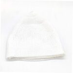 Islamic Prayer Kufi Muslim Cap for Men or boy namaz topi for namaz (4 Cap) White - Image 6