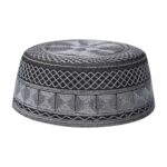 Men Muslim Prayer Hat Cotton Hand Embroidered Topi Hat Islamic Worship Prayer Headwear Eid Ramadan Prayer Muslim Cap - Image 3