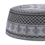 Men Muslim Prayer Hat Cotton Hand Embroidered Topi Hat Islamic Worship Prayer Headwear Eid Ramadan Prayer Muslim Cap - Image 5