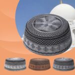 Men Muslim Prayer Hat Cotton Hand Embroidered Topi Hat Islamic Worship Prayer Headwear Eid Ramadan Prayer Muslim Cap - Image 8