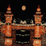 SAJJADAH ARTS Islamic Wall Hanging Tapestry | Holy Kaaba Sharif Makkah Madina Prayer Cloth with Tassels | Premium Woven Polyester Fabric | 26 x 43 cm Spiritual Wall Decor for Prayer Room Home;SAPRE-H26xL43CM-006 - Image 5