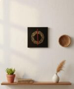 Arabic Calligraphy Canvas Painting, Islamic Wall Art Decor, Black and Golden, 8 x 8 Inch, Without Frame - Image 4