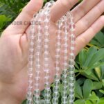 Combo Transparent Tasbeeh 100 Glass Beads Muslim Islamic Salat Prayer Tasbih Mala 16 Inches Long Tasbeeh for Travel Tasbeeh Counter For Unisex Adult (Firozi/Turquoise and Clear) - Image 7