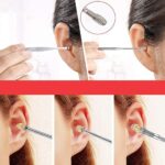 Ear Curette Safety Cleaner and Spring Ear Buds Cleaner Ear Cleaner Tool Reusable Ear Wax Cleaner set with Brush & Storage Box - Ear Wax Remover Tool kit with (Set Of 1) - Image 3