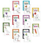 APPU Pocket Colouring Books for Kids - Set 1 - Combo Pack of 10, includes: Coloring Birds, Domestic Animals, Wild Animals, Shapes, Alphabet, Numbers, Flowers, Objects, Vegetables, Fruits. Each book consist of 48 colouring pages. - Image 3