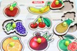 Quasar Fruit Wooden Slat Consonants Puzzle Toy My First Learning Assembly Shape Colorful Creative Learning Educational Building Block Smart Girls Boys for Kids +3 Year Puzzle Best Gift Toy - Image 4