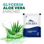 Kressa Refreshing and Cleansing Wet Wipes | PH Balanced | Pack of 100 Single Wipes (100), Multicolour - Image 3