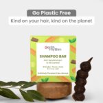 Earth Rhythm Shikakai Shampoo Bar | Contains Shikakai, Curry Leaf, Reeta & Amla Extracts | Men & Women | Sulphate & Paraben Free| Natural- (Cardboard) - 80gm - Image 3