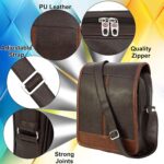 Storite PU Leather Sling Bag For Man Side Bag Crossbody Travel Office Business Messenger One Side Shoulder Bag for Men & Women (30 x 5.5 x 24 Cm) - Image 5