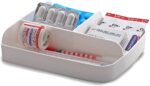 First Aid Medicine Storage Box With Handle - Plastic Medical Organizer Kit With Tray - Portable Emergency Medicine Container For Home, Office, Travel - Lockable Lid Storage Case(Multicolor) - Image 4
