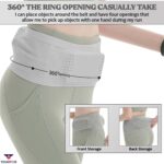 Multifunctional Knit Breathable Waist Bag - Adjustable Running Belt, Universal Running Waist Pack for Jogging, Gym, Sports, Hiking, Cycling Outdoor Activities (Grey) - Image 5