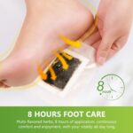 Kiyome Kinoki Detox Foot Pads - Ginger & Salt Adhesive Patches for Foot Care, Body Cleansing, Pain Relief, Relieve Stress, Relaxation (Pack of 4 (40 Pads)) - Image 5