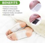 Kiyome Kinoki Detox Foot Pads - Ginger & Salt Adhesive Patches for Foot Care, Body Cleansing, Pain Relief, Relieve Stress, Relaxation (Pack of 4 (40 Pads)) - Image 6