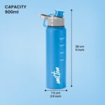 MILTON Gripper 1000 Stainless Steel Water Bottle, 900 ml, Blue | Leak Proof | Easy Grip | Light Weight | Easy to Carry - Image 7