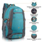Half Moon Extra Large Size 55L Rucksack Bag/Trekking Bags for Men, Black | With Laptop Compartment | For Luggage Pack Tracking Hiking Travel Backpack for Man & Women - Image 3