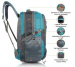 Half Moon Extra Large Size 55L Rucksack Bag/Trekking Bags for Men, Black | With Laptop Compartment | For Luggage Pack Tracking Hiking Travel Backpack for Man & Women - Image 4