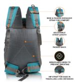 Half Moon Extra Large Size 55L Rucksack Bag/Trekking Bags for Men, Black | With Laptop Compartment | For Luggage Pack Tracking Hiking Travel Backpack for Man & Women - Image 5