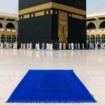 Modern Premium Janamaz Prayer Mat Musalla Soft Velvet Mat For Salah Musallah And Namaz, 20 Cm, 10, Blue, Rectangular - Image 8